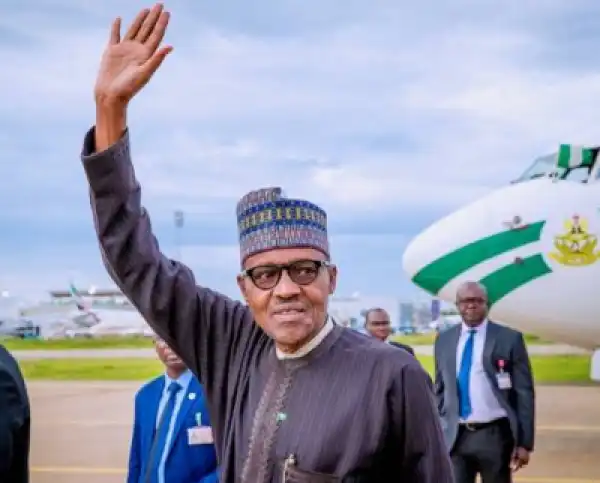 President Buhari Leaves Nigeria